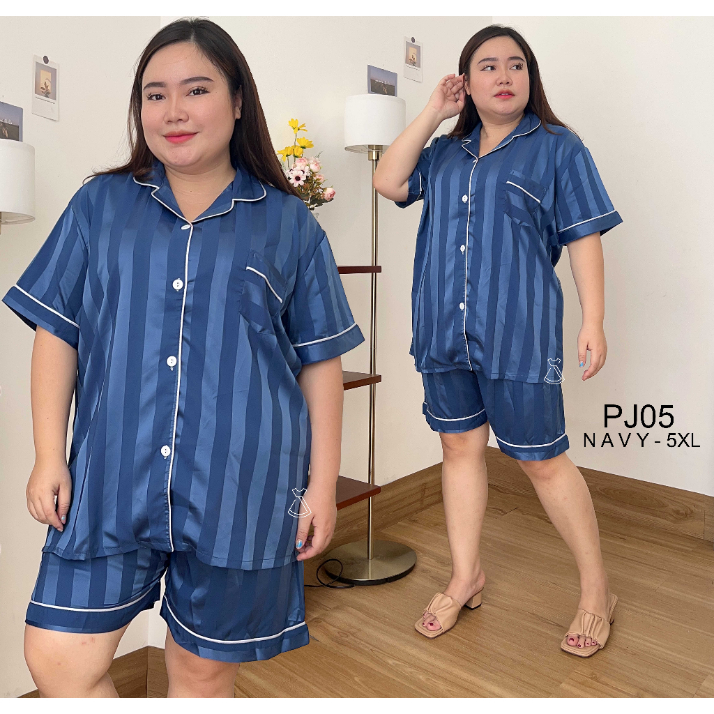 PJ05 - PIYAMA SETELAN TIDUR CELANA PENDEK BASIC SILK PREMIUM SUPER ADEM