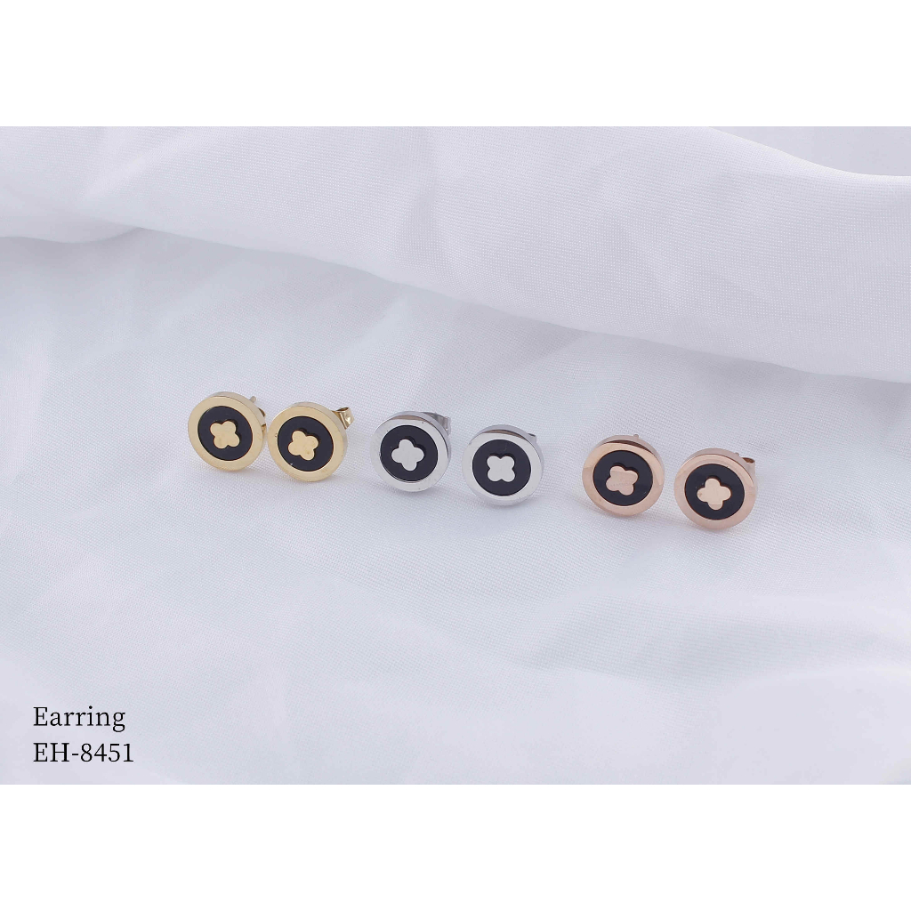 Set Perhiasan Titanium Kalung Dan Anting Fashion Jewelry