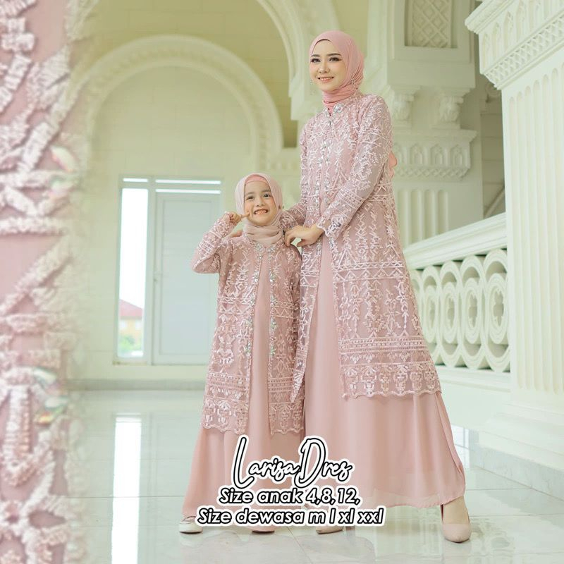 Gamis Couple Outer| Gamis Couple Ibu dan Anak| Gamis Outer Premium| Gamis Couple Keluarga| Gamis Out