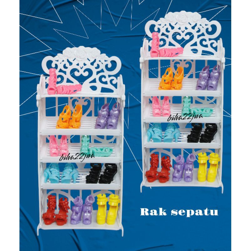 Rak Sepatu Boneka Rak Aksesoris Boneka