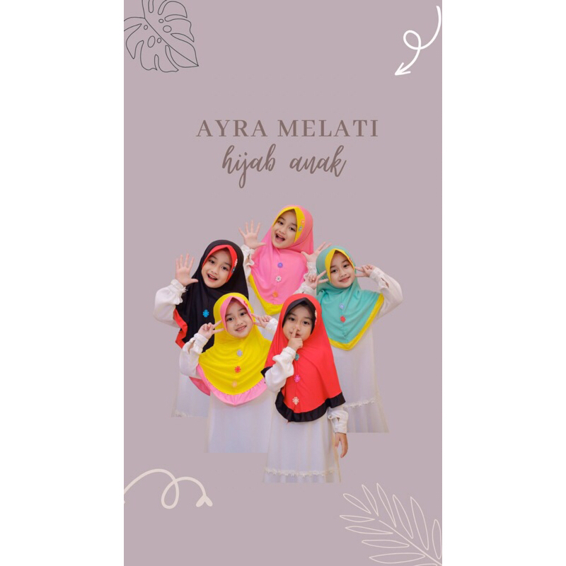 Hijab Anak/Hijab Anak Perempuan/Jilbab anak 3th /Jilbab Anak Lucu