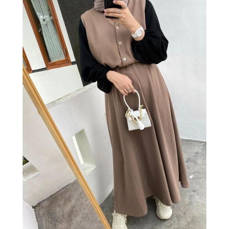 PRELOVED WAFFLE CELLA OVERALL BY OUTFIX