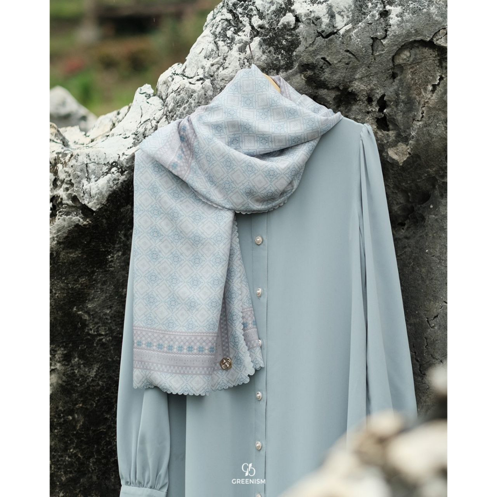 Greenism Hijab Segi Empat Mamuli Scarf - Quality Premium