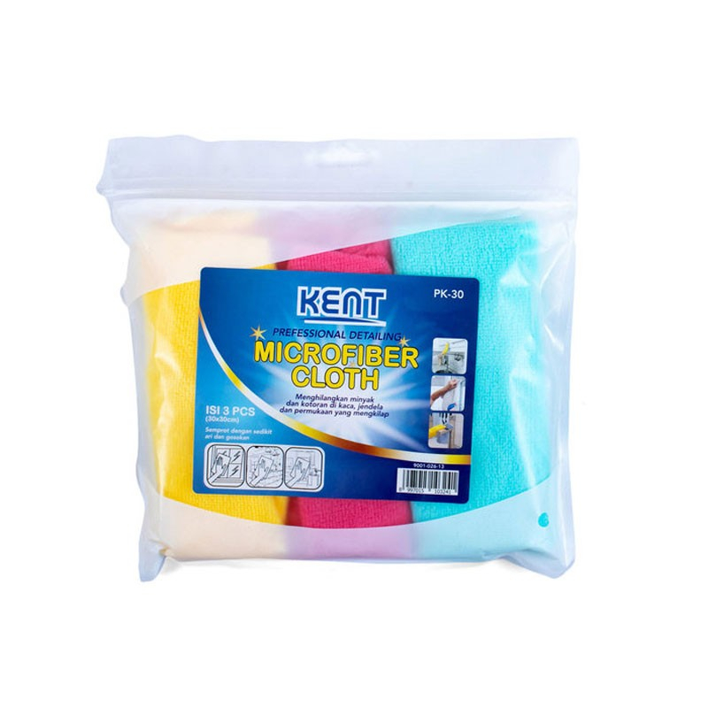 KENT MICROFIBER CLOTH 3 PCS PK-30 - KAIN LAP SERBAGUNA