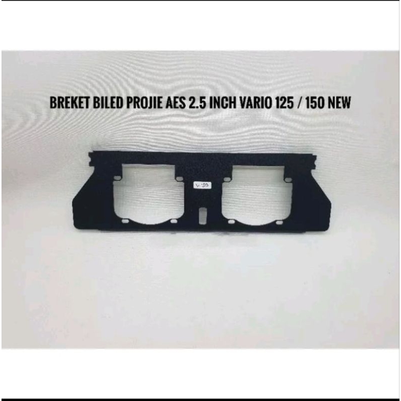 BREKET BRACKET PROJIE AES MH1 WST 2.5 INCH VARIO 110/VARIO125/VARIO150/VARIO 160 PNP BAHAN BESI TEBAL