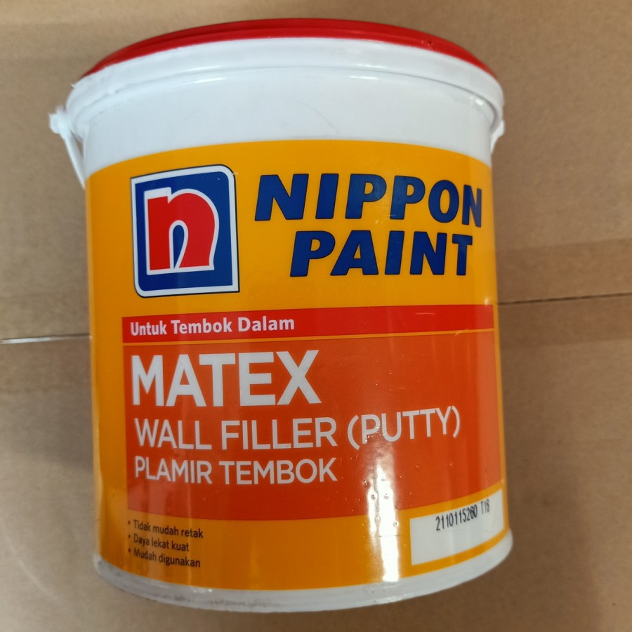 Plamir Tembok Nippon MATEX PUTTY 4kg//Plamir / dempul tembok / wall filler merk Matex 4 kg ( galon)