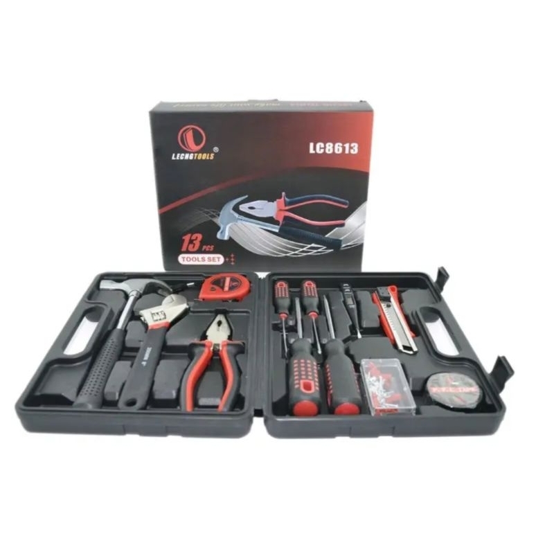 Tools set 13 pcs L8613 / Alat Petukangan Tools Set Lengkap Berkualitas