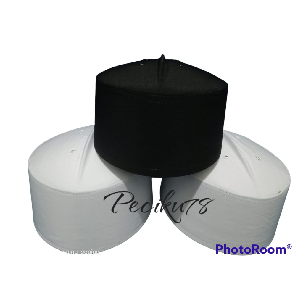 Peci Kopiah Songkok Haji Batok Polos/ Peci Kopiah Assagofah Polos / Peci Polos Terbaru Tersedia Ukur