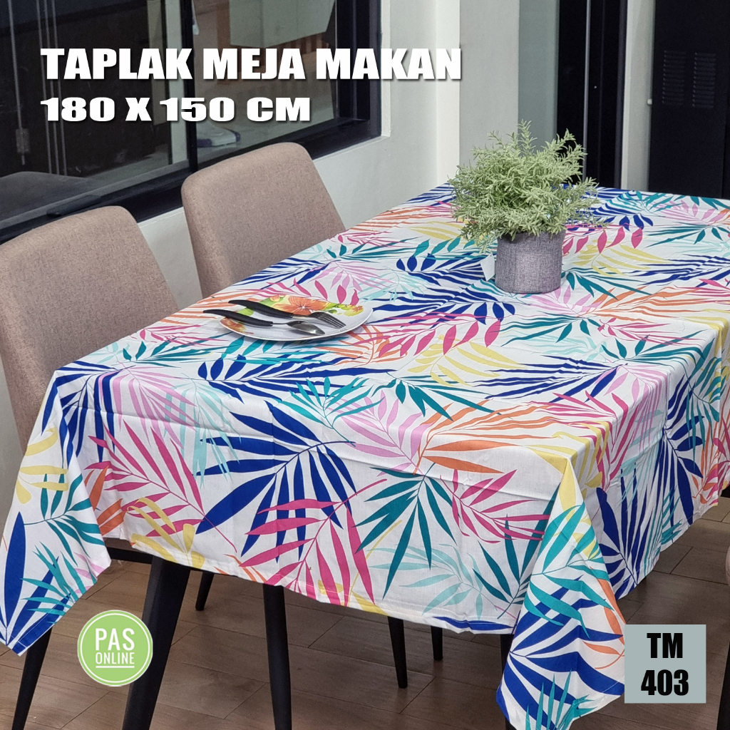 PAS ONLINE - TAPLAK MEJA MAKAN 180X150 CM