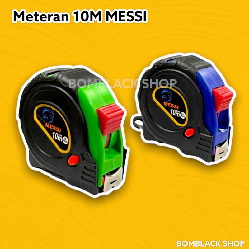 Meteran Tangan 10 Meter Meteran Karet Otomatis Self Lock 10m MESSI