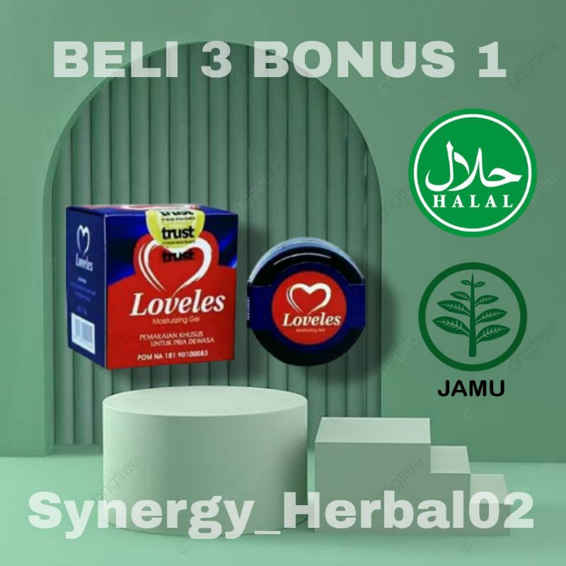 Loveles Gel Moisturizing Pelumas Pria Herbal Stamina