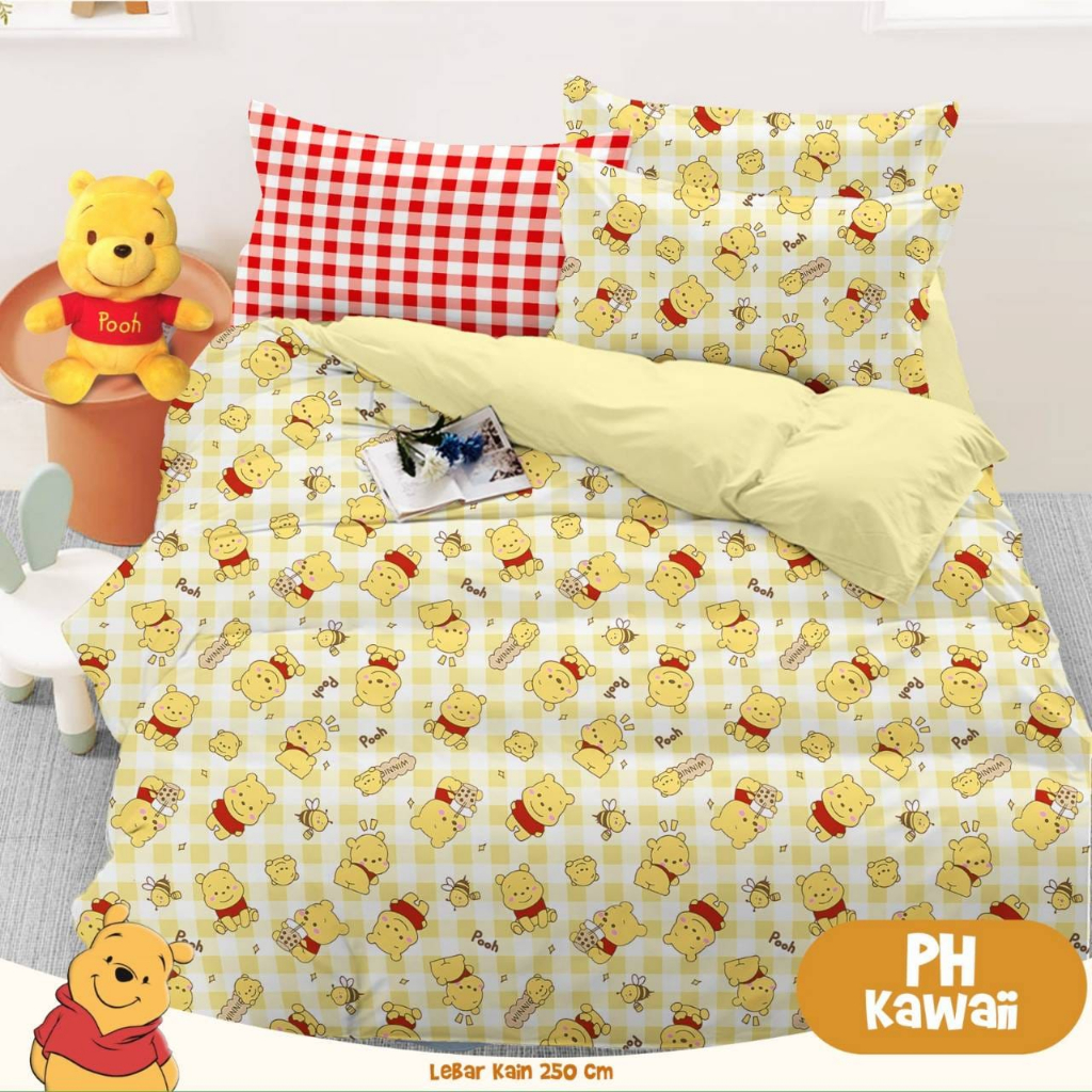 SPREI UNIK ANAK / MOTIF WINNIE THE POOH