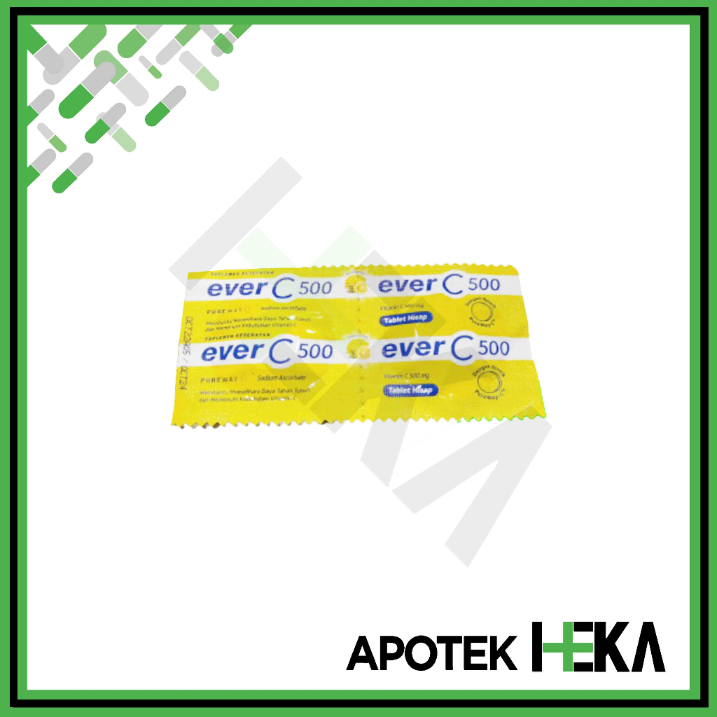 Ever C 500 Strip isi 2 Tablet - Vitamin C Hisap (SEMARANG)