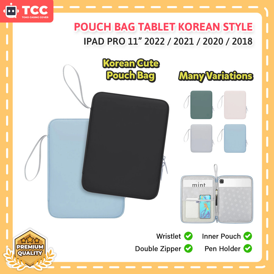 iPad Pro 11 inch 2022 2021 2020 2018 Clutch Hand Bag Sleeve Tas Tangan Pouch Handbag Tablet Full Cov