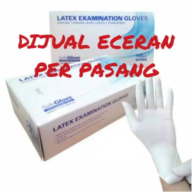 ECER PER PASANG Sarung Tangan Handscoon Latex