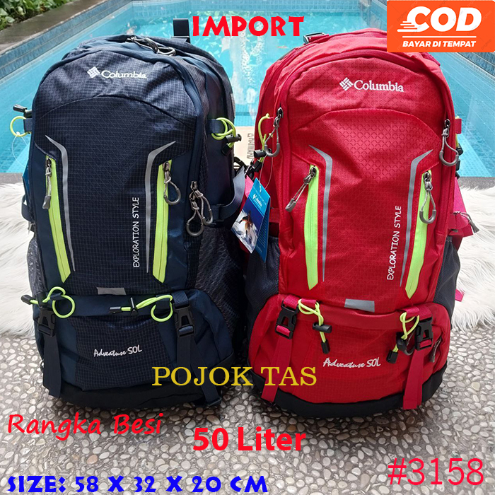 Tas Ransel Gunung Tas Ransel Hiking Tas Carrier Back Pack Tas Punggung Camping Colombia 50 Liter Ran