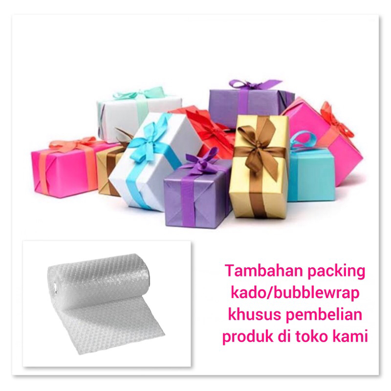 

[KHUSUS BELI PRODUK] EXTRA BUBBLEWRAP/ KERTAS/PLASTIK KADO UNTUK PEMBELIAN BARANG DI TOKO KAMI