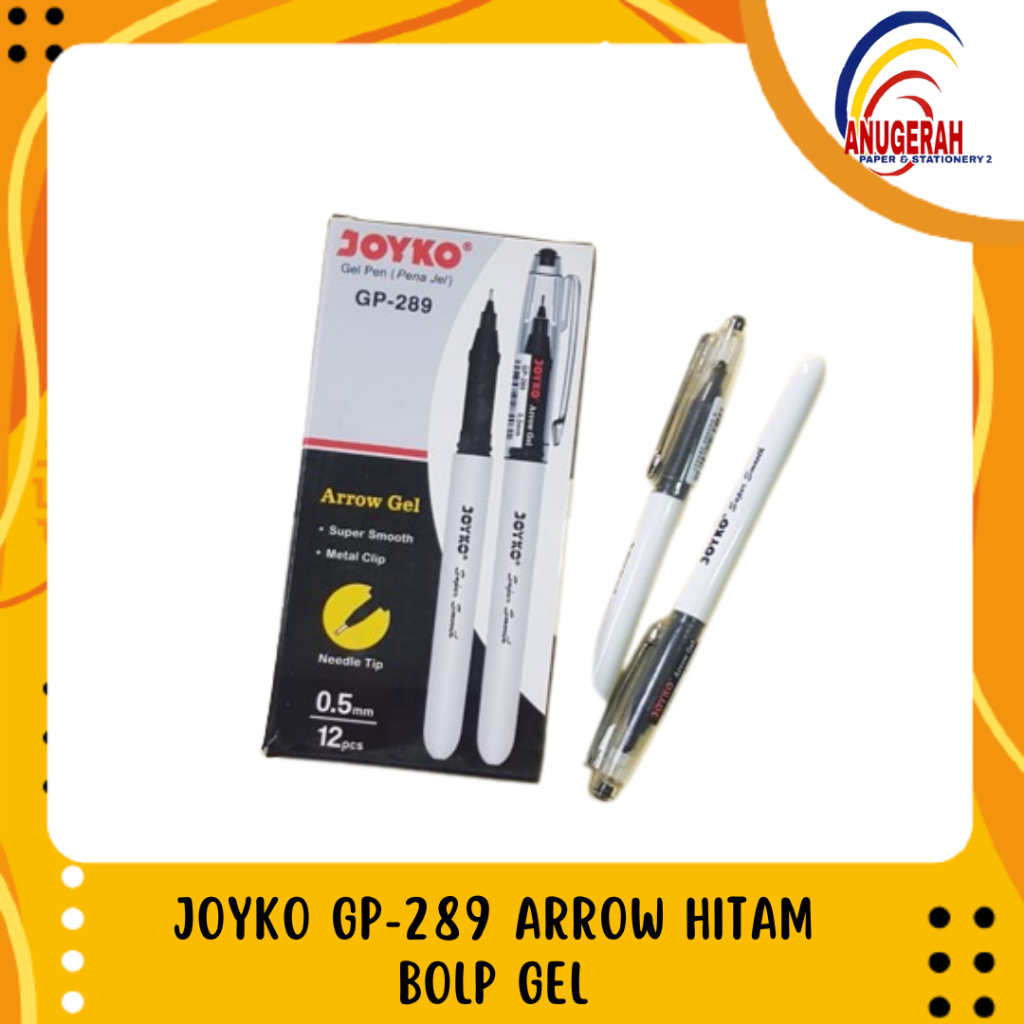

JOYKO GP-289 ARROW HITAM BOLP GEL (PCS)