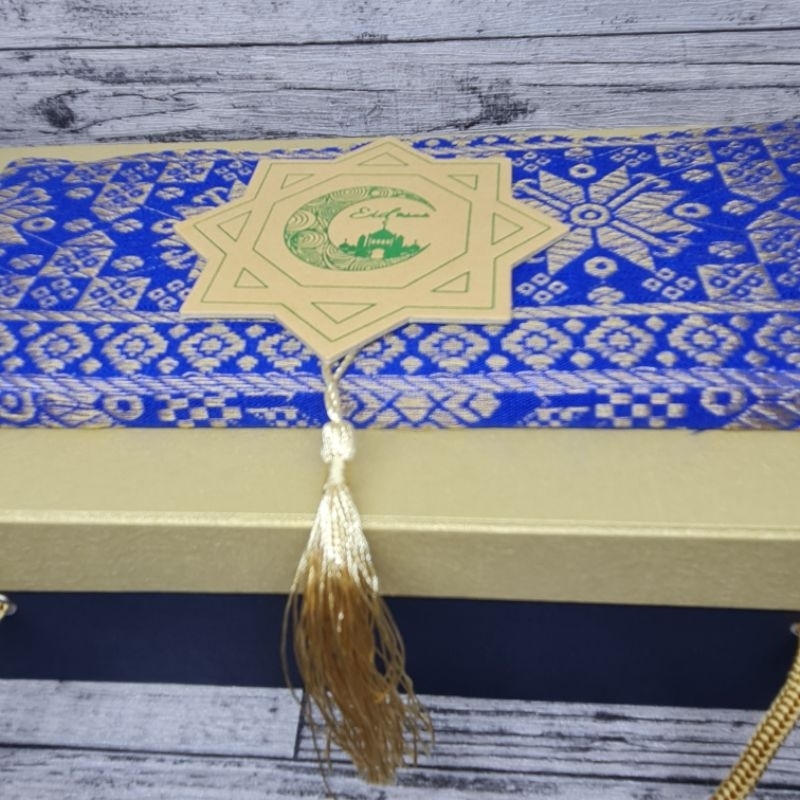 Box standar songket 30x15x8cm / kotak kue kering 2toples bulat 500gr / hamper idul fitri