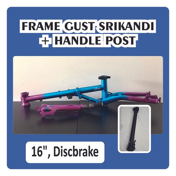 Frame sepeda lipat Fnhon Gust Discbrake Wayang series Srikandi