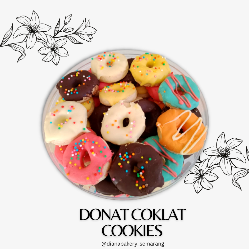 

kue kering donat coklat toples 500 gr