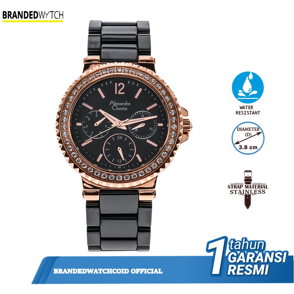 Alexandre Christie / Alexander AC 2337 Jam Tangan Wanita Original