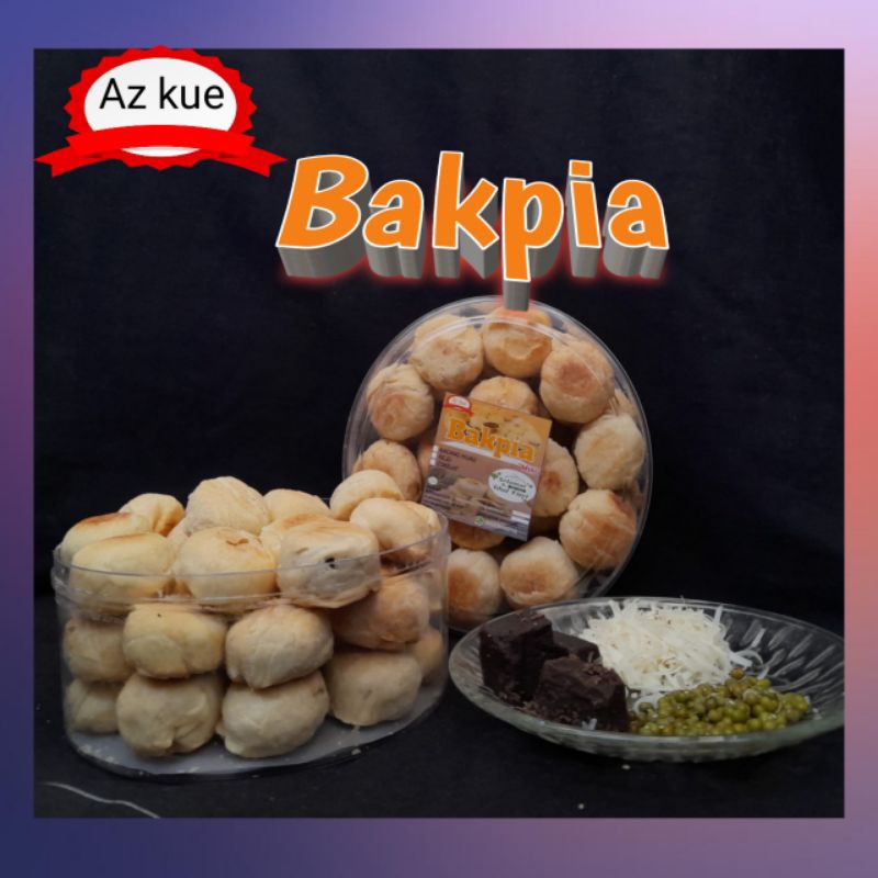 bakpia kering toples varian rasa kacangijo,coklat,keju isi 40pcs