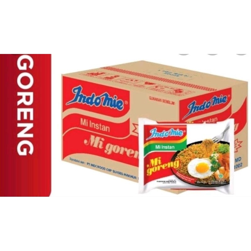 

Indomie Instan dalam kemasan satuan dan per kardus