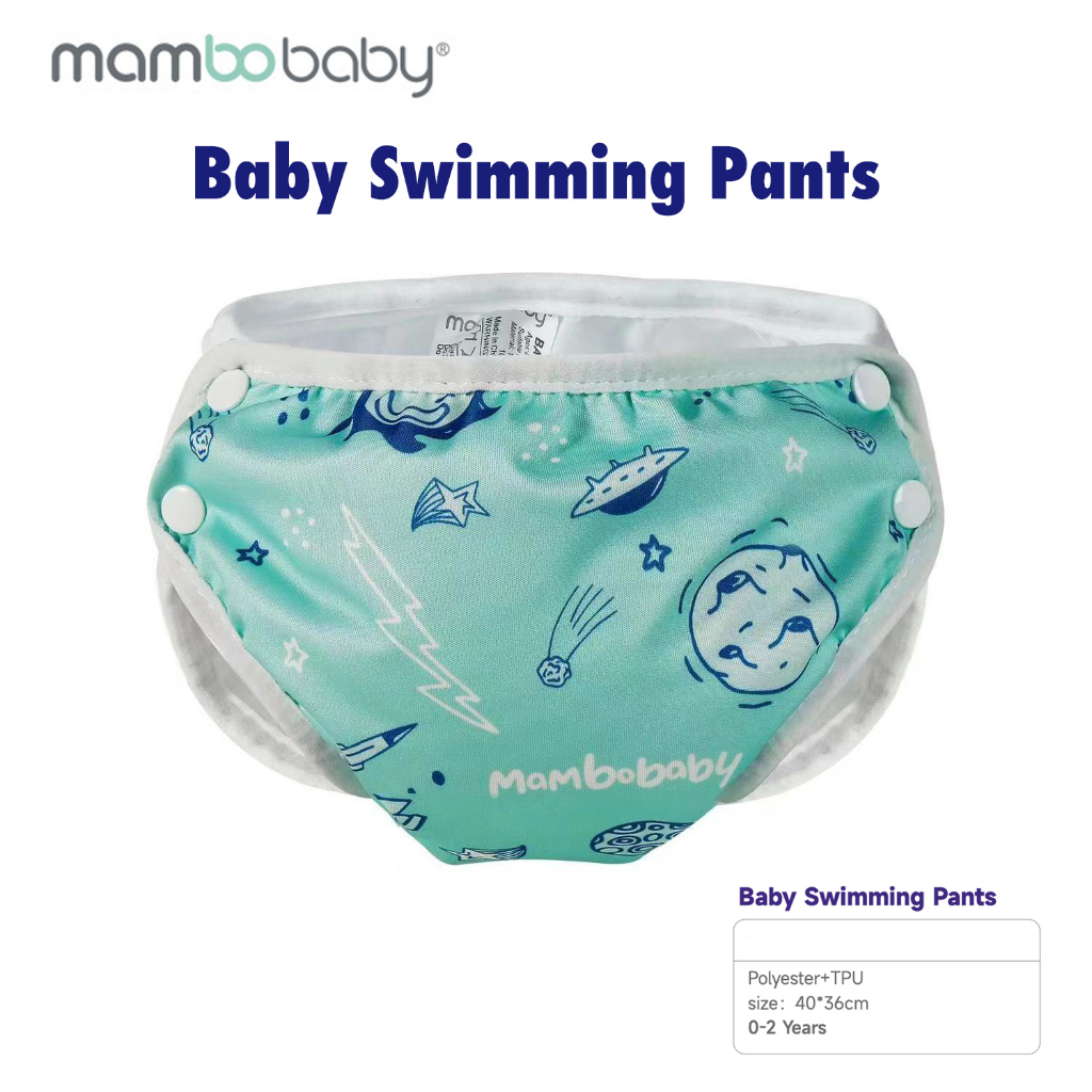 Mambobaby Baby Swimming Pants Swim Diaper Celana Renang Popok Bayi