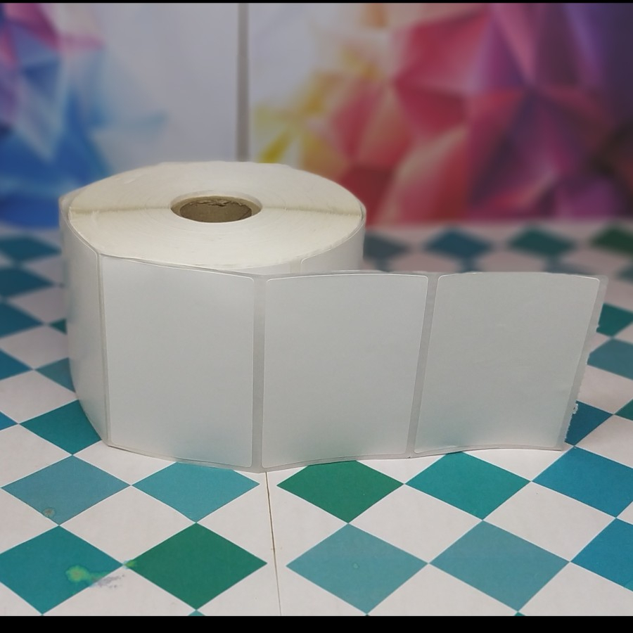 

LABEL STIKER ETIKET 75X50 MM SEMICOATED 1000PC STIKER BARCODE 75 x 50