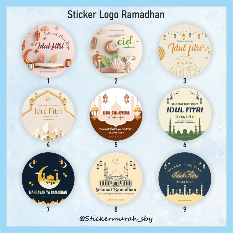 

Sticker Packaging Bulat 5cm / Souvenir / Label