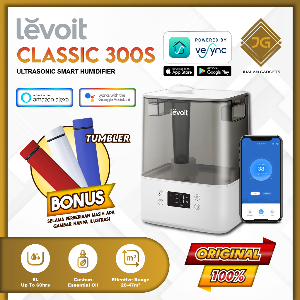 Humidifier Levoit Classic 300S Smart Ultrasonic Cool Mist Humidifier