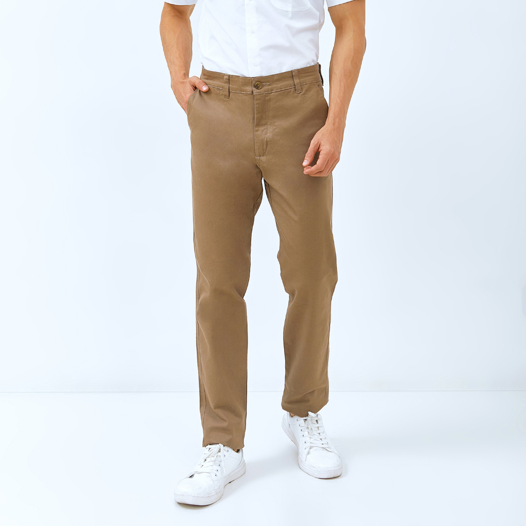 WD & CO.  Celana Pria Chino Panjang Khaky Slimfit Bahan Stretch | Bahan Melar
