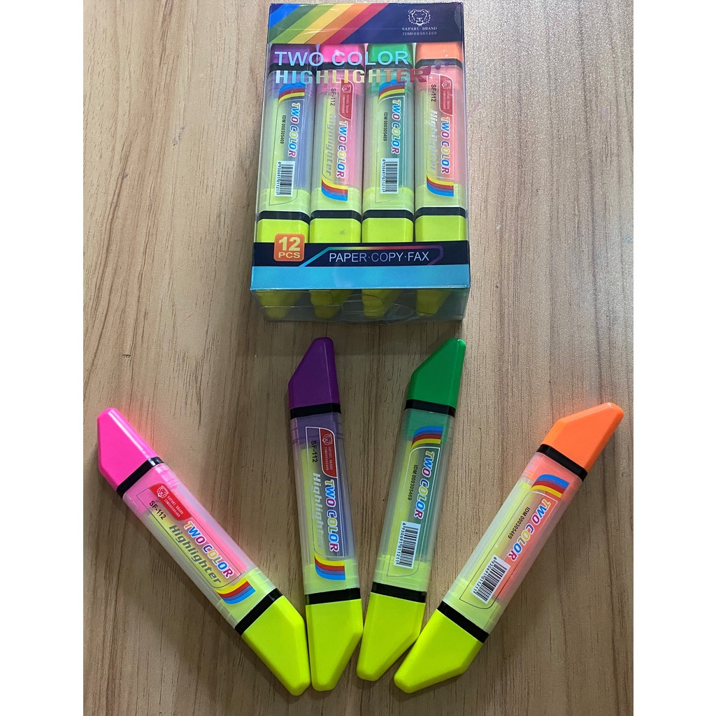 1PCS - STABILO 2 WARNA MERK SAFARI I TWO COLOR HIGHLIGHTER