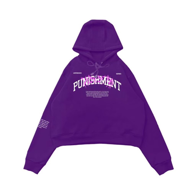 HOODIE CROP/PUNISMENT/SWEATER PUNISHMENT