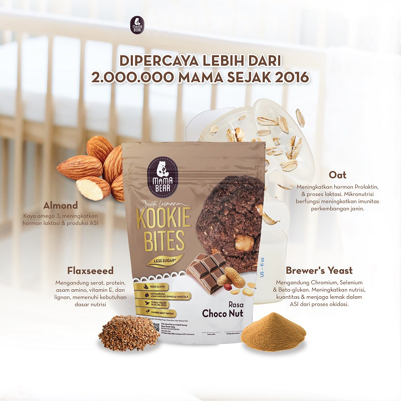 MAMABEAR KOOKIE BITES 150G | DAIRY FREE | GLUTEN FREE | EGG FREE