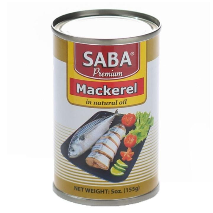 

SABA PREMIUM MACKEREL NATURAL OIL 155/200/425g