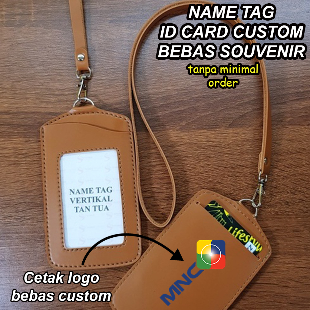 

Name Tag Id Card Gantung Custom Nama Logo Full Warna Sablon Souvenir Merchandise Kantor