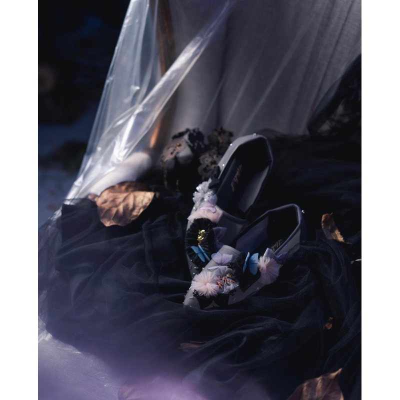 nota pelunasan Caca Ittaherl Katnis Slip On Pointy Gravel New Size 40os