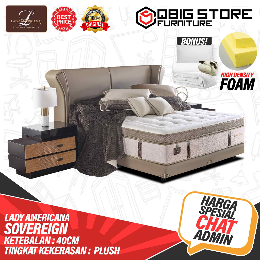 Kasur Springbed LADY AMERICANA Sovereign / Spring bed matras