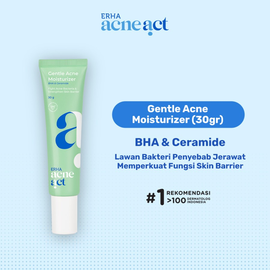 ERHA ACNE CARE LAB GENTLE ACNE MOISTURIZER, PELEMBAB KULIT JERAWAT