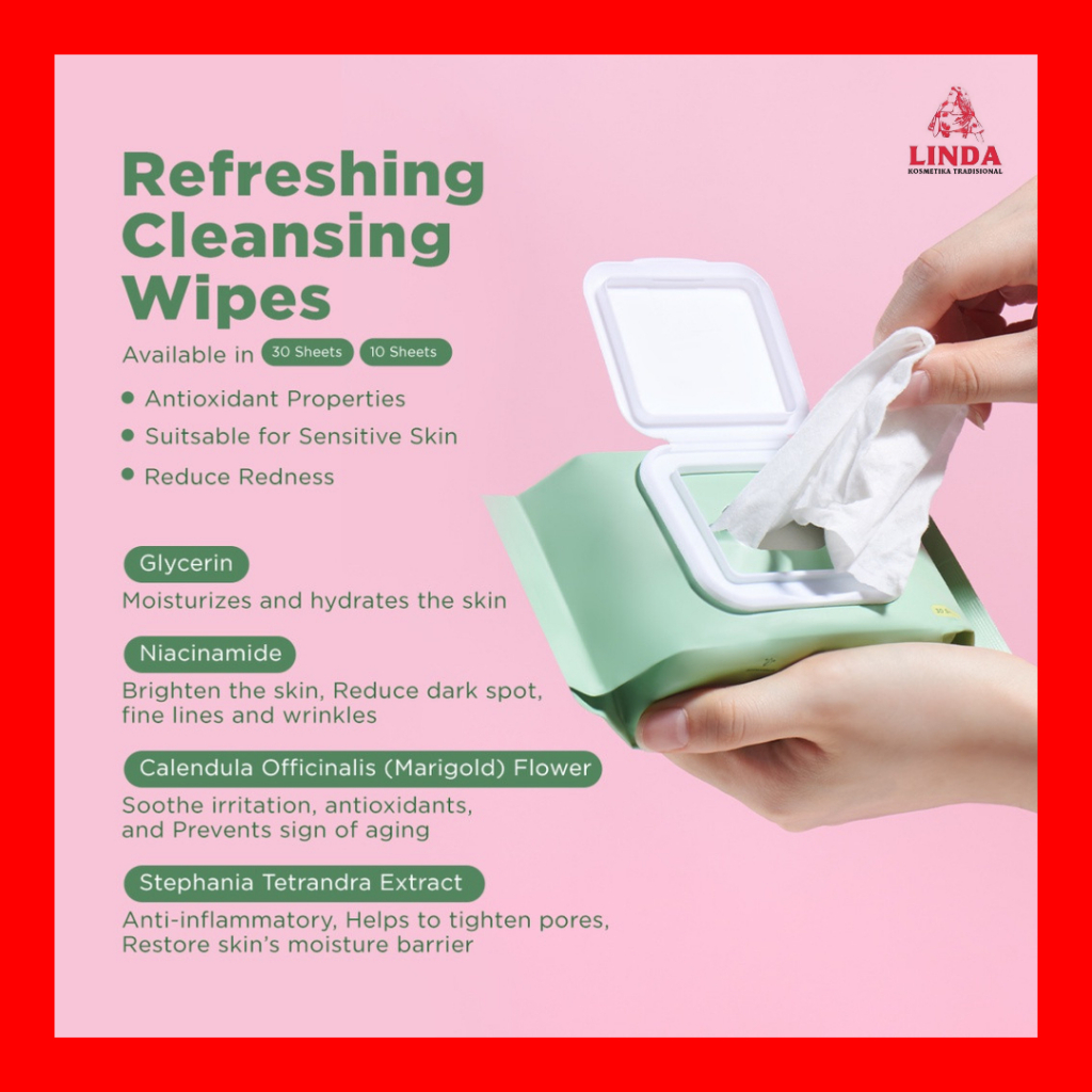 LUXCRIME REFRESHING CLEANSING WIPES