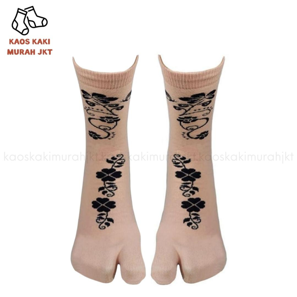 KAOS KAKI WANITA JEMPOL MUSLIMAH MOTIF NILON UKURAN L