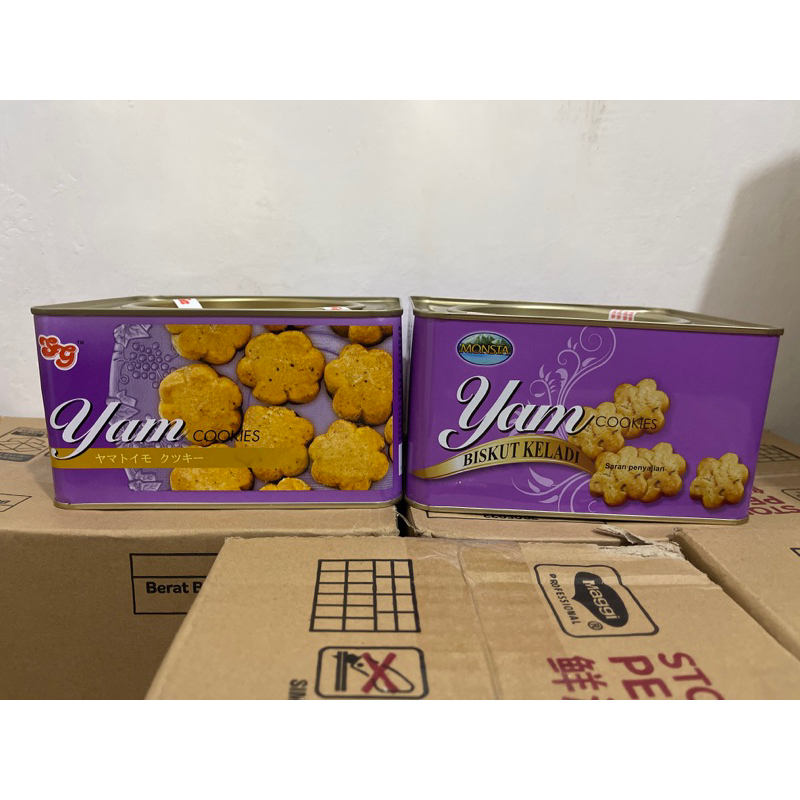 

Monsta Yam / SG Yam Cookies Kaleng / Biskuit Keladi Malaysia 700gr