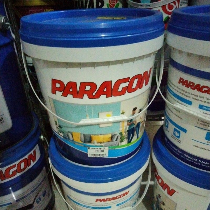 Cat paragon 1 pail 20 kg putih ready stok. instan surabaya