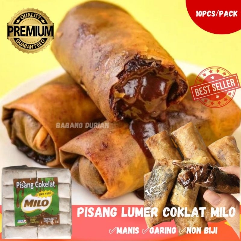 

PISANG LUMER COKLAT MILO SUPER ENAK ISI 10PCS HALAL TERBUAT DARI BAHAN BAHAN BERKUALITAS HIGENIS