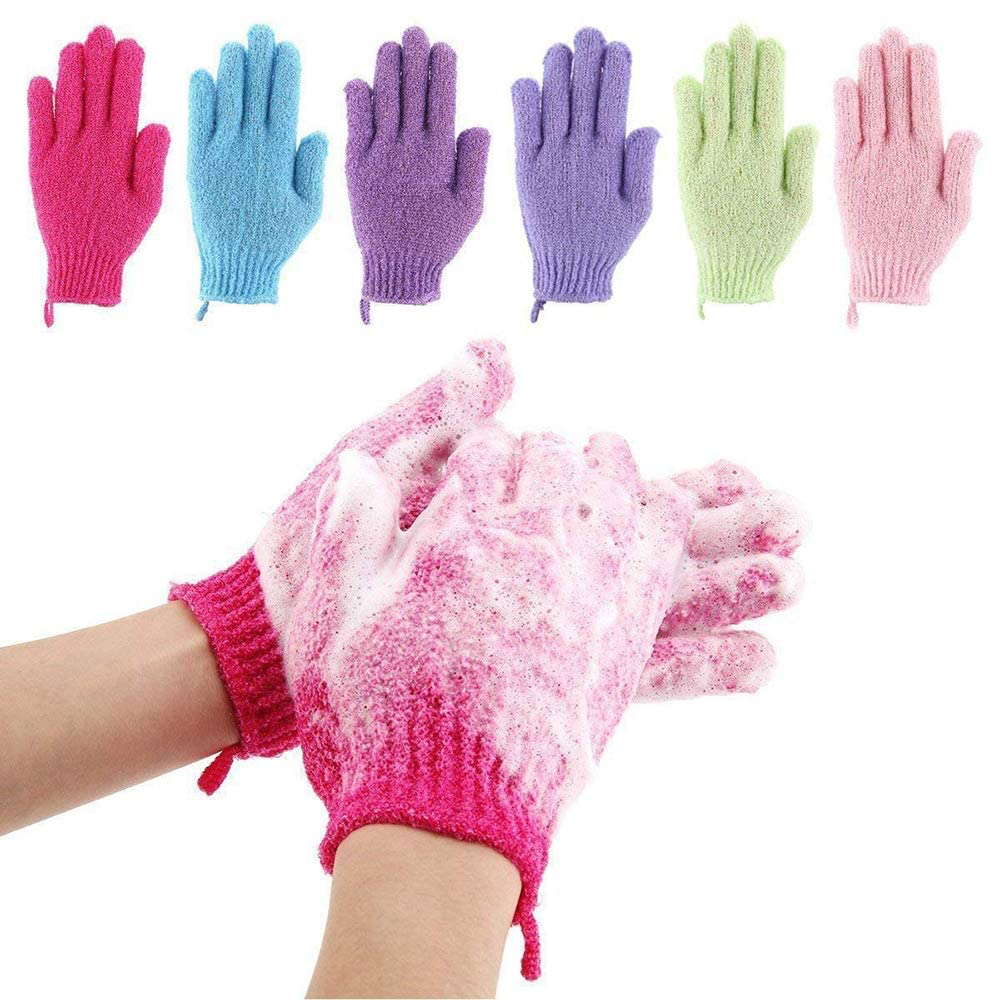 Bath Gloves Sarung Tangan Mandi Waslap Scrub Eksfoliasi Angkat Sel Kulit Mati