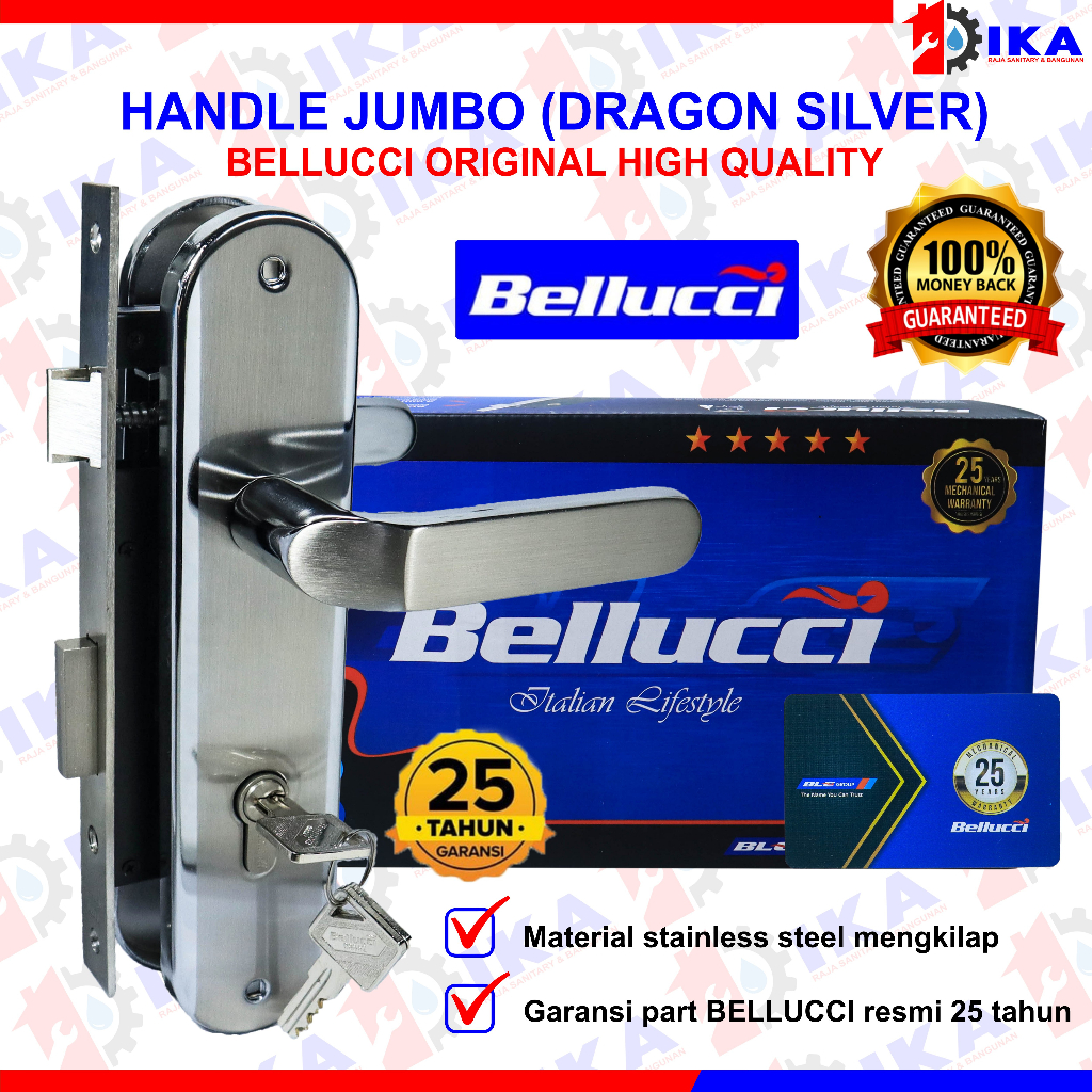 Kunci Pintu Besar Bellucci Dragon NP Handle Besar Bellucci  Handle Stainless Handle pintu besar kunci pintu besar komplit