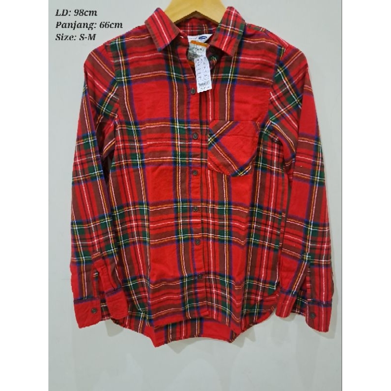 09 Old Navy Kemeja Flanel Kotak