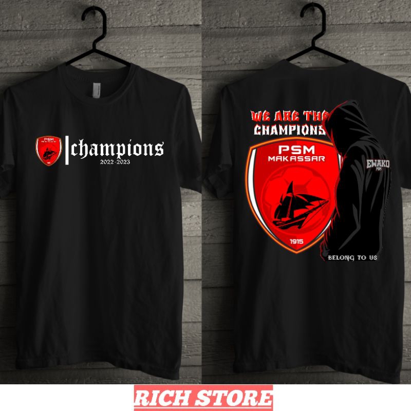 Kaos PSM Makassar Champions/ kaos distro psm [TS-PSM CHAMPIONs]